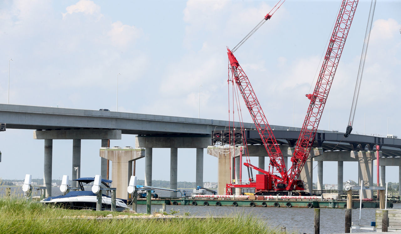Construction Parkway Bridge Bike Path